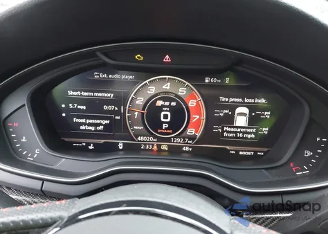 2019 Audi Rs 5 2.9T z USA, uszkodzony, nr VIN WUABWCF51KA902457